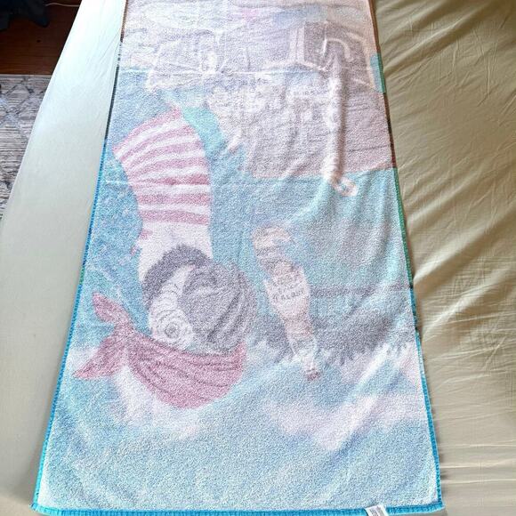 Vintage Y2K Corona Extra Beach Towel 100% Cotton Pirate Parrot Treasure Booty - Picture 3 of 8